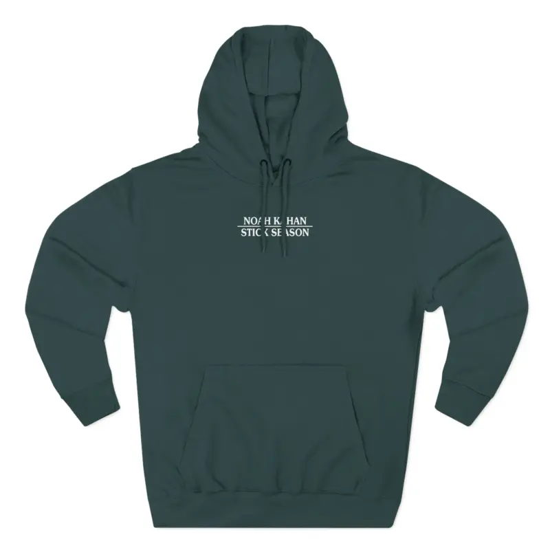 Noah Kahan Stick Season Blue Spruce Three-Panel Fleece Hoodie