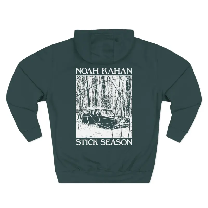 Noah Kahan Stick Season Blue Spruce Three-Panel Fleece Hoodie