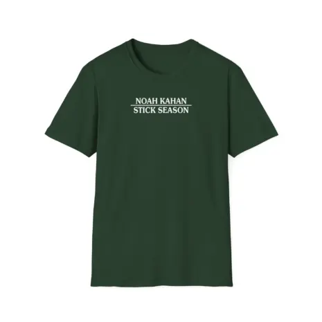 Noah-Kahan-Stick-Season-Blue-Spruce-Unisex-Softstyle-T-Shirt-7 Noah Kahan Stick Season Blue Spruce Unisex Softstyle T-Shirt