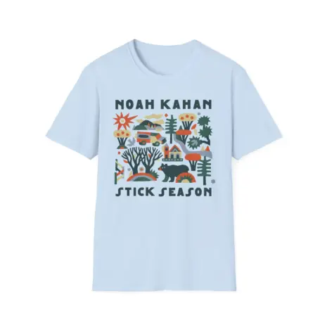 Noah-Kahan-Stick-Season-Unisex-Softstyle-T-Shirt-9 Noah Kahan Stick Season Unisex Softstyle T-Shirt
