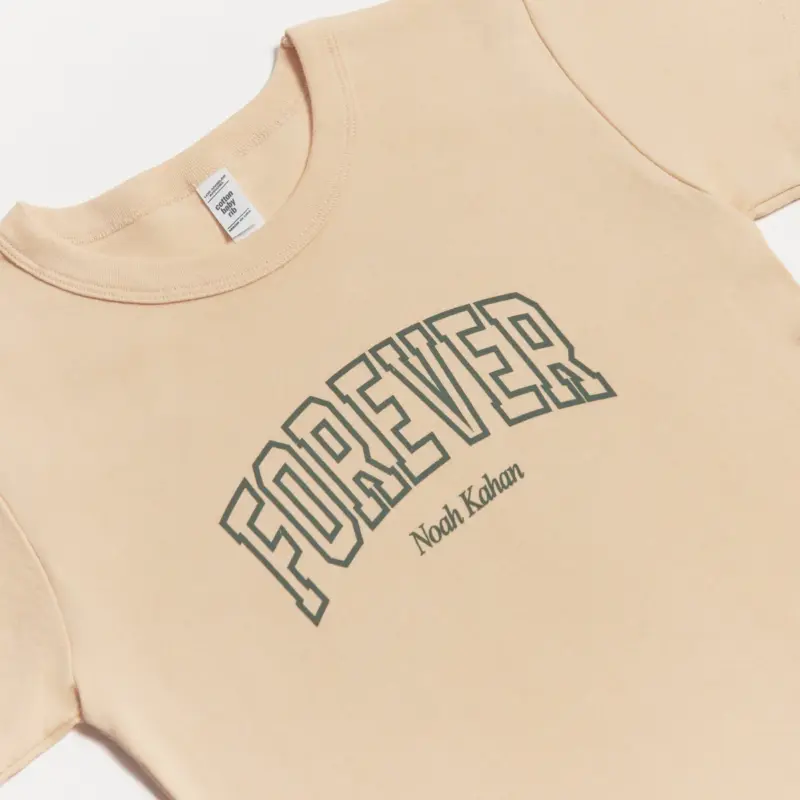 Noah Kahan Forever Cropped Fitted RibTee